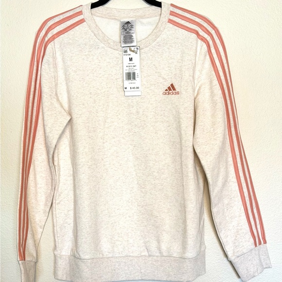 Woman’s Adidas Off-White Sweatshirt Medium - Picture 1 of 6